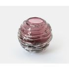 STRATA Vase/Votive  - Burgundy