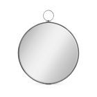 Avalone Round Wall Mirror in Antique Bronze