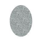 Coralia - Silver 250x350 Oval Rug
