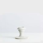 Ash Candlestick Small - White