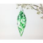 Icicle Art Glass Bauble - Green