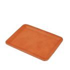 Orange Leather Desk Tray 