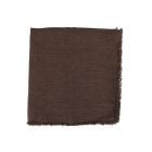 Linen Napkin With Frayed Edge - Mud