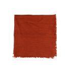 Linen Napkin w Frayed edge - Orange