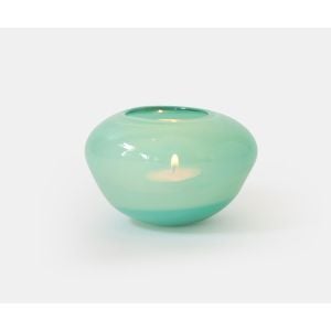 PEBBLE Candleholder - Duckegg Opaque