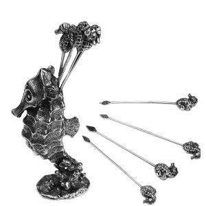 Seahorse Pewter Cocktail Sticks