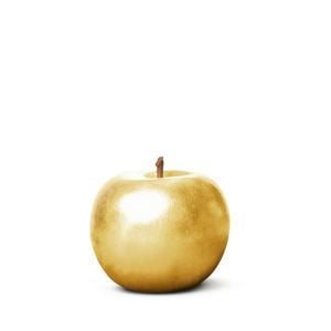 Small Gold Ceramic Apple 