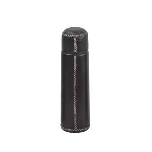 Thermos 0.5L in Black Leather