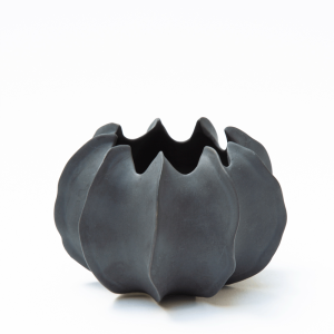 Black Porcelain  Pumpkin Votive