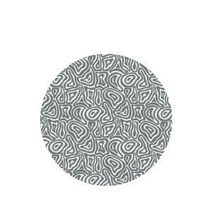 Coralia - Silver 250cm Circular Rug