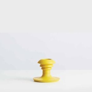 Ash Candlestick Small - Yellow