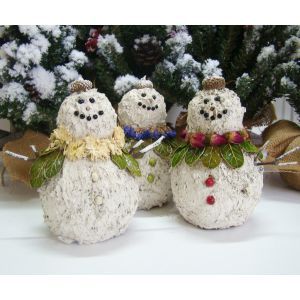 Snowman - Purple Garland