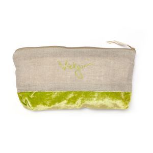 Personalised Washbag - Citrine Lime