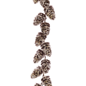 Iced Pine Cone Garland 152cm 