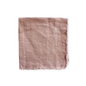 Linen Napkin w Frayed edge - Dusk