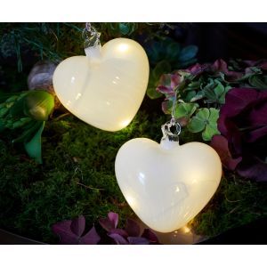 Heart Opaque Lit Up Bauble