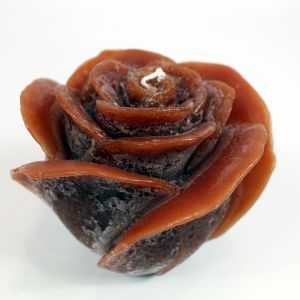 Rose Candle Caramel Large