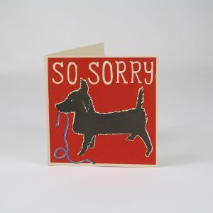 So Sorry Dog Square Card