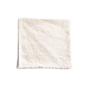 Linen Napkin w Frayed edge - Bride