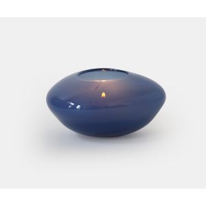 Pebble Votive - Navy Opaque