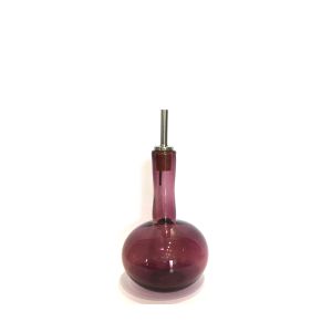 Olive Oil Bottle, Spherical - Burgundy