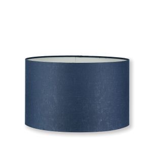 Linen Indigo 16" Drum Lampshade