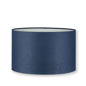 Linen Indigo 18" Drum Lampshade