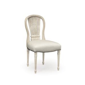 Tom Side Chair Venetian White Oak COM